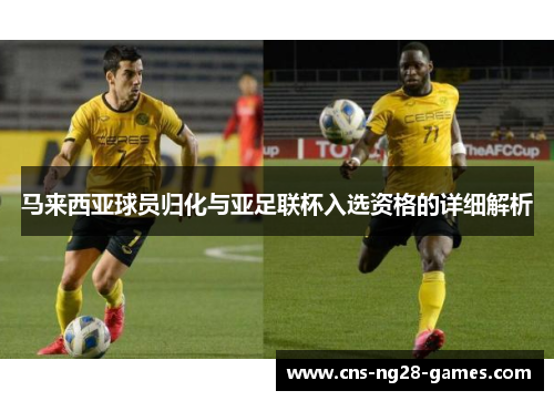 马来西亚球员归化与亚足联杯入选资格的详细解析